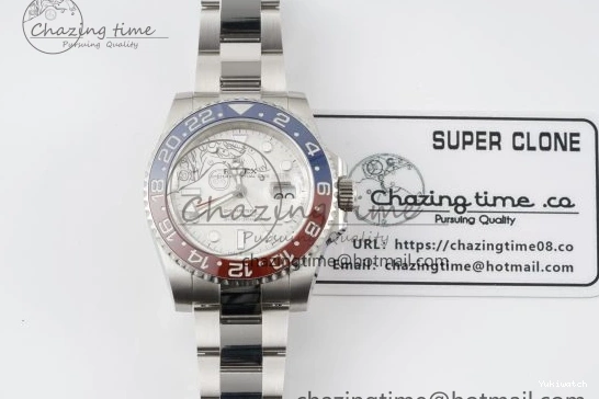Edition 1:1 BLRO CHS Best GMT II SS 904L on Bracelet JDF 126719 Meteorite Master VR3285 0429